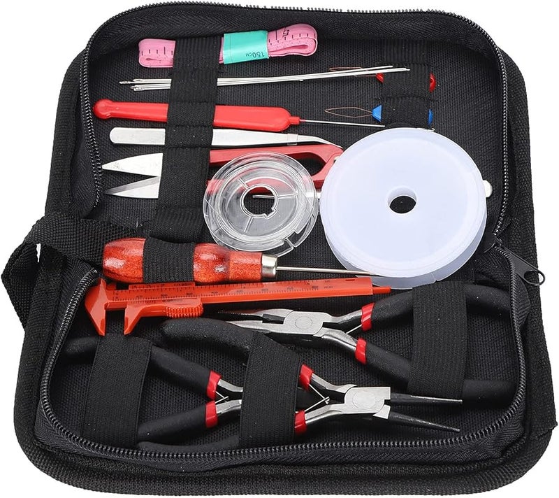 مجموعة أدوات صنع المجوهرات من الفولاذ المقاوم للصدأ 22 قطعة مع حقيبة تخزين للمبتدئين والمحترفين - Image 5